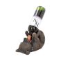 Metallic Silver Dragon Guzzler Wine Bottle Holder