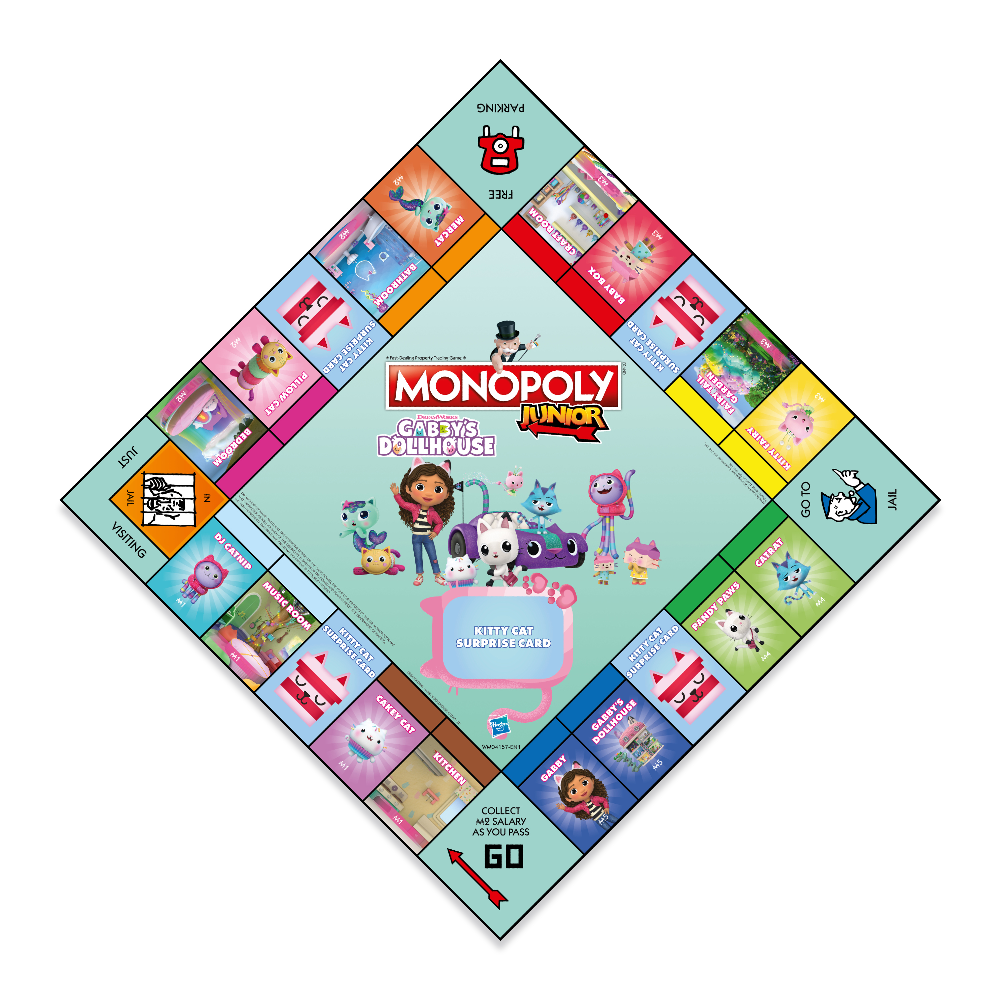 Winning Moves Gabby's Dollhouse- Monopoly Junior English
