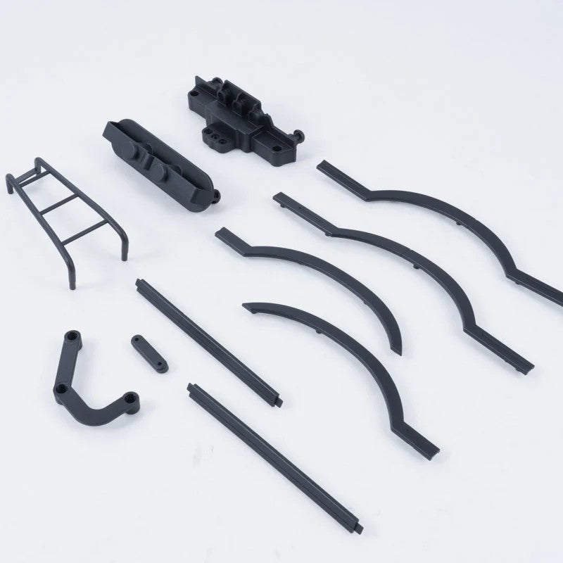FCX10 Land Rover serie 11043 - CLEAR CAR BODY SET