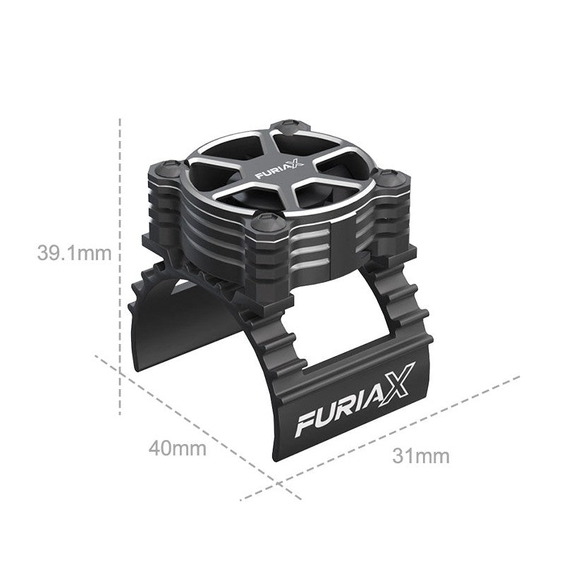 FuriaX CoolSink Pro 1/10 Motor Fan Kit Black