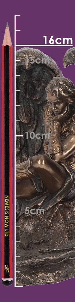 Bronzed Lucifer The Fallen Angel Religious Figurine. 16.5cm