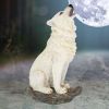 Storms Cry Howling White Wolf Figure 20cm