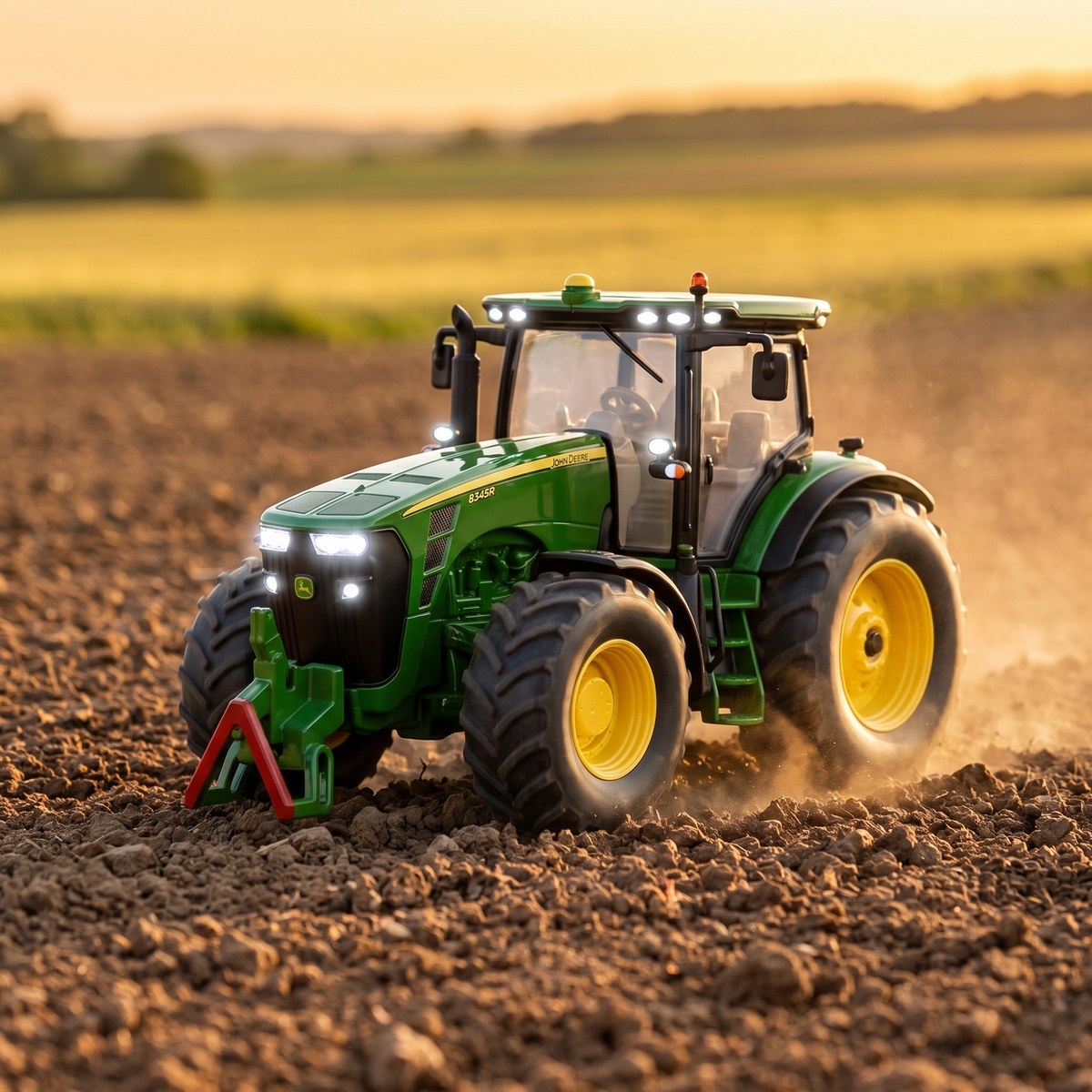 Siku John Deere 8345R fjernstyret traktor i marken