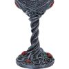 Twilight Bloom Gothic Raven Goblet 19.5cm