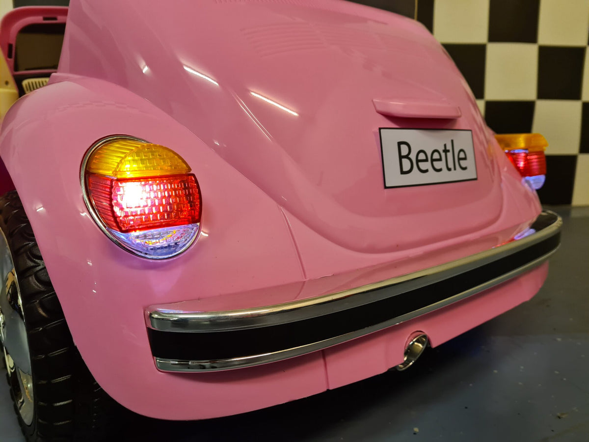 Volkswagen Beetle 12V electric car for kids – pink