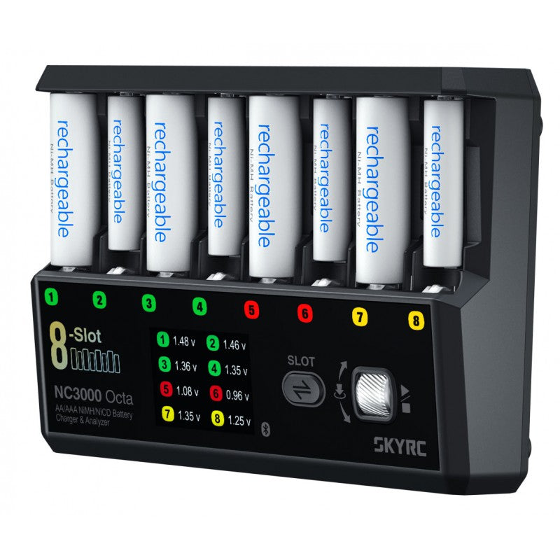NC3000 Octa AA/AAA NiMH/NiCD Battery Charger & Analyzer