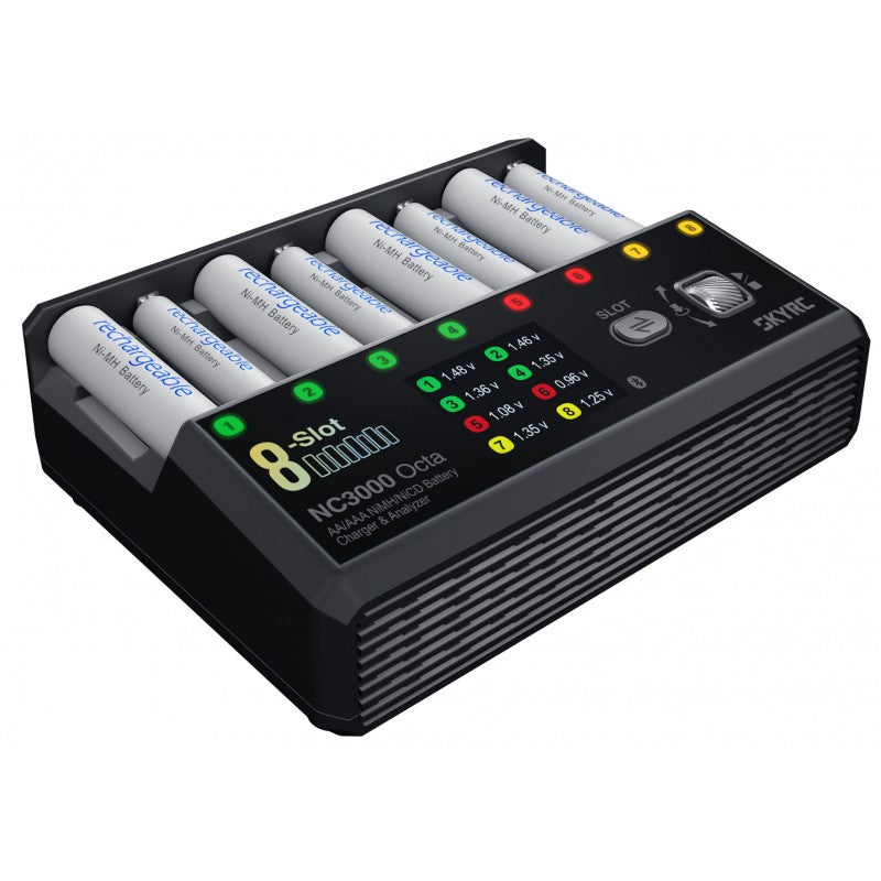 NC3000 Octa AA/AAA NiMH/NiCD Battery Charger & Analyzer