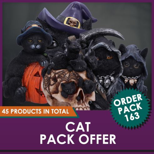 Amara Grim Reaper Fline Cat Figurine