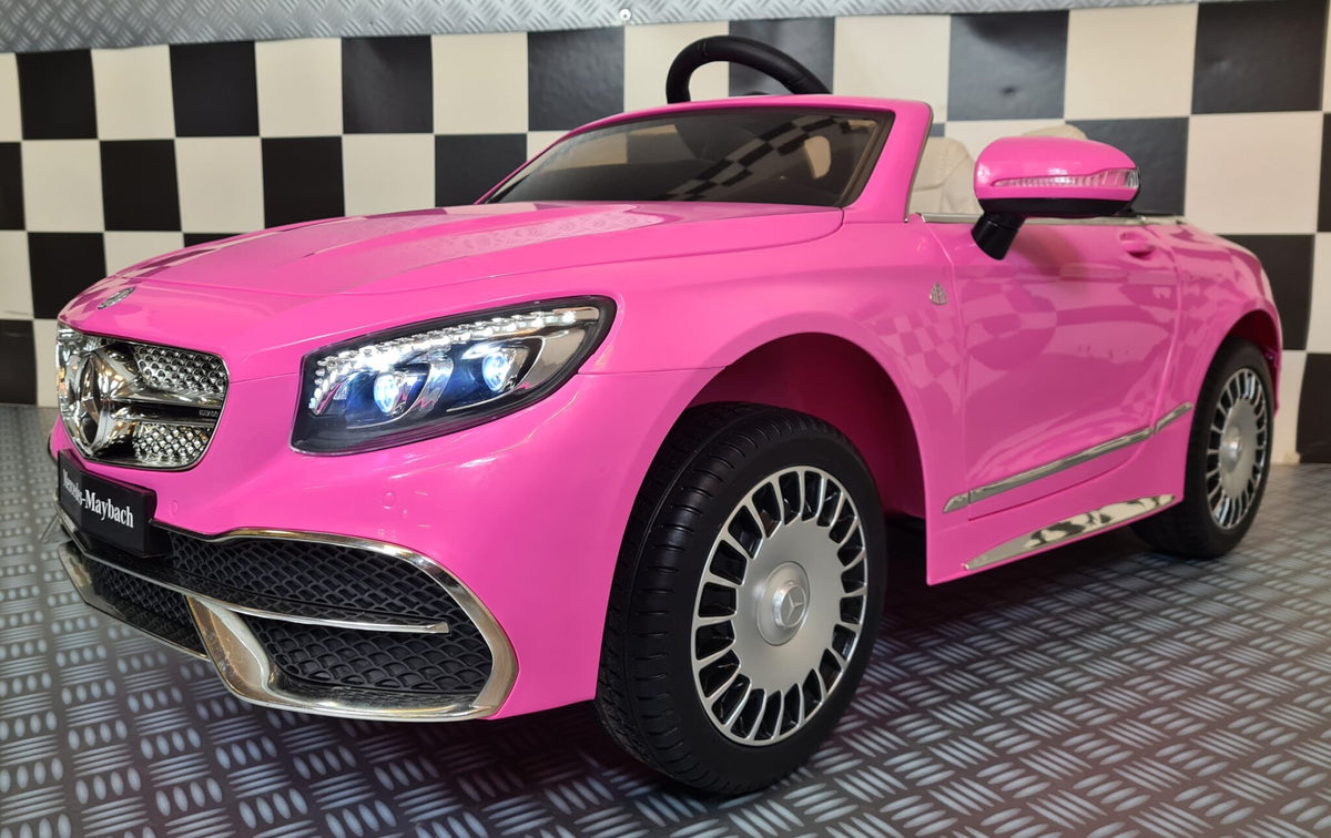 Mercedes-Benz Maybach S650 12V electric car for kids – 1 seat, pink