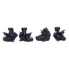 Midnight Reward Mini Dragon Figurine Set of 4