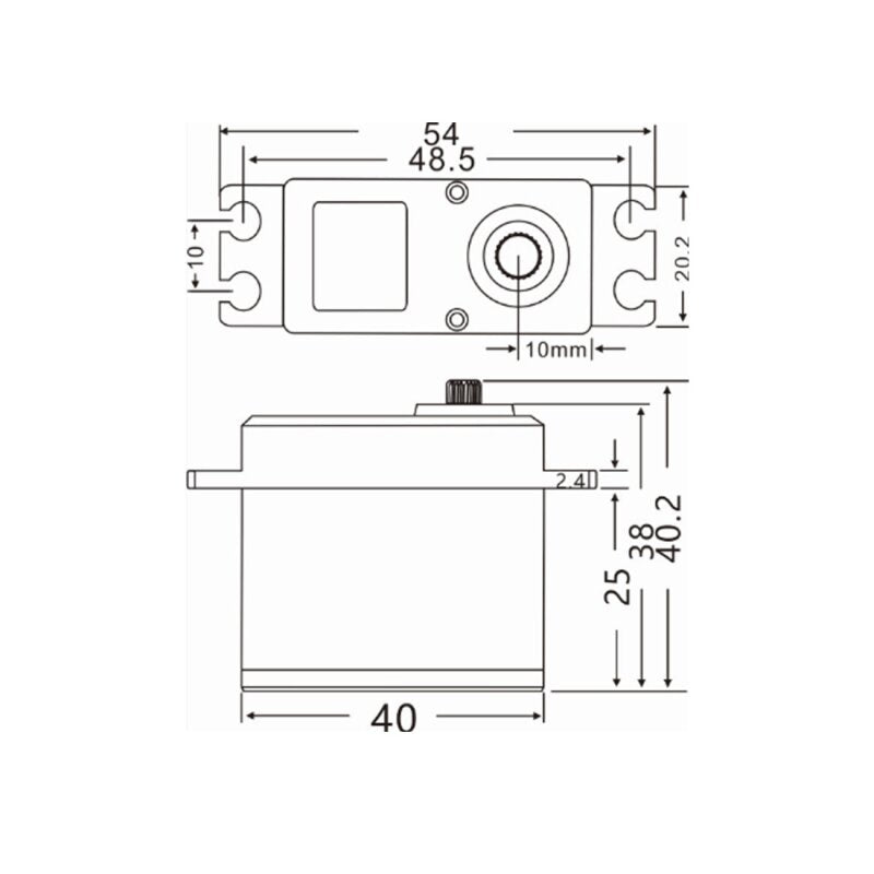 SdKfz 234/2 Puma steering servo waterproof