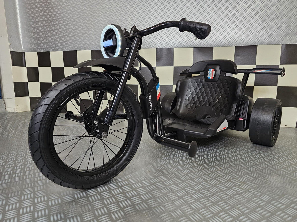 Electric three-wheel motorbike 24V for kids – black