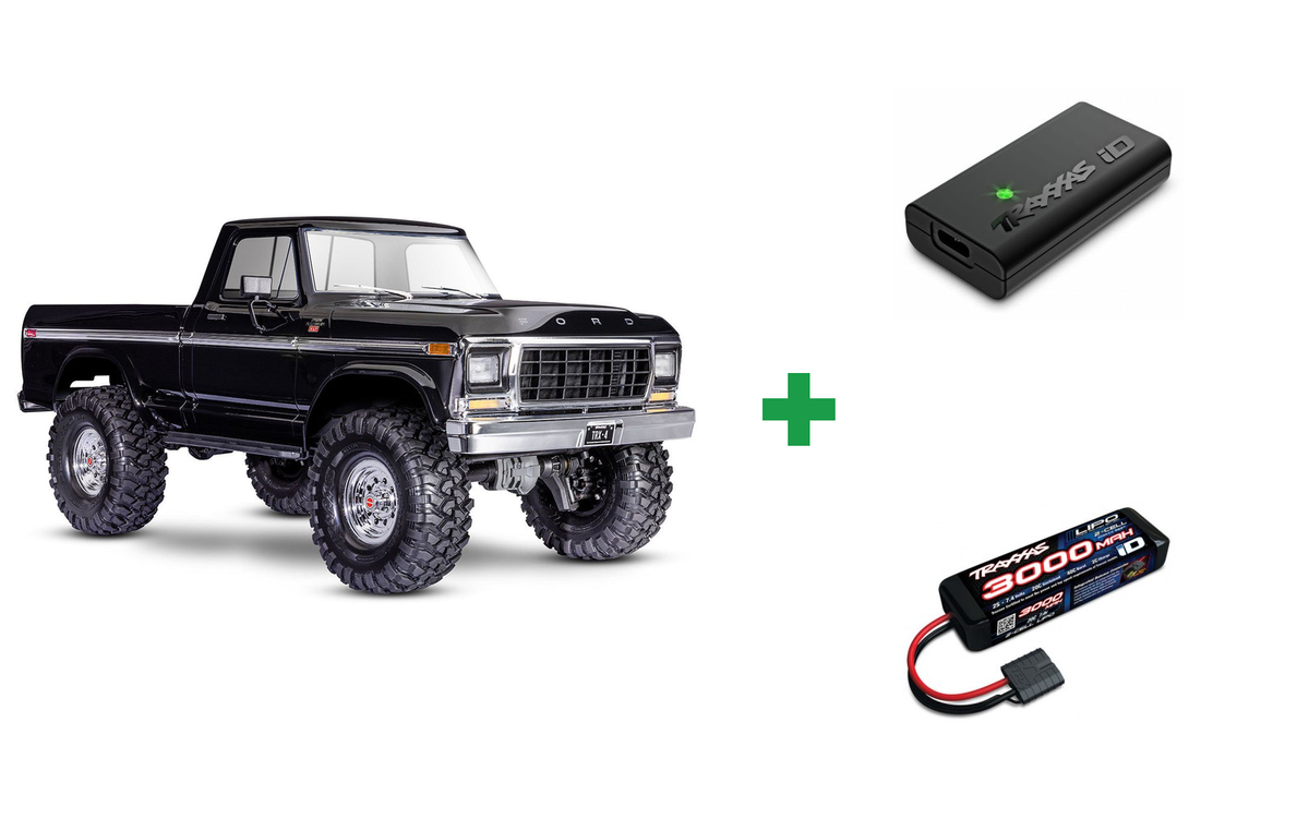 Kombopakke: TRX-4 Crawler Ford F150 ´79 RTR + USB-C lader og 2S batteri