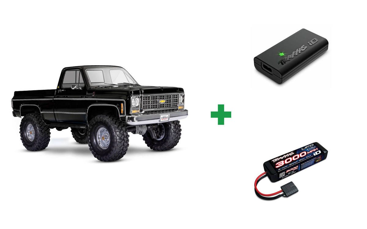 Kombopakke: TRX-4 Crawler Chevrolet K10 ´79 RTR + USB-C lader og 2S batteri