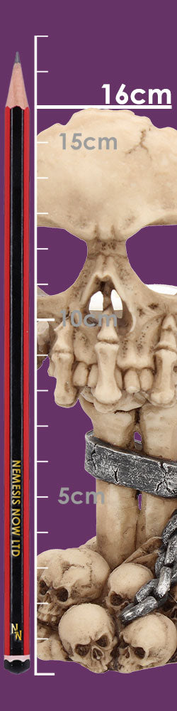 Deliberation Skull Tealight Holder 15.5cm
