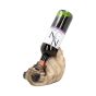 Metallic Silver Dragon Guzzler Wine Bottle Holder