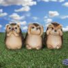 Three Wise Hedgehog Figurines 8.5cm