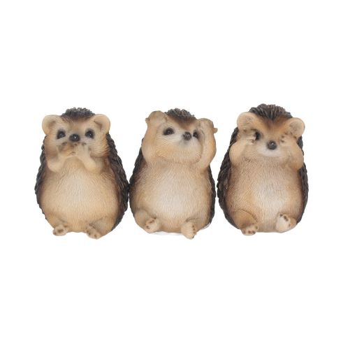 Three Wise Hedgehog Figurines 8.5cm