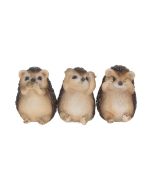 Three Wise Pugs Dog Ornaments