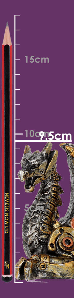 Mechanical Hatchling Steampunk Dragon Figurine 11cm