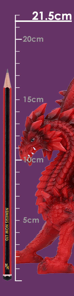 Tailong Red Dragon Figurine 21.5cm
