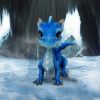 Ice Dragonling Blue Dragon Figurine 12.3cm