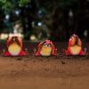 Comical Three Wise Bird Figurines