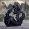 Black Drakaina and Dragonling Figurine