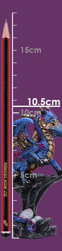 Den Defender (Blue) Guardian Dragon Figurine