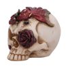 Rose Flame Decorative Skull With Sleeping Dragon