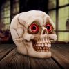 Eyes Wide Open (Red) Decorative Resin Skull