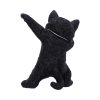 Hex and Flex Humorous Gothic Black Cat Figurine