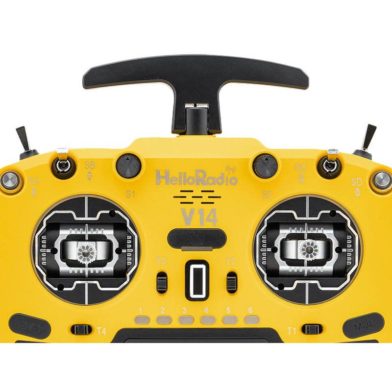 V14 MAX R9 OLED 2,4GHz 4in1 LBT Radio (Multimode - M2) - Black/Jaune