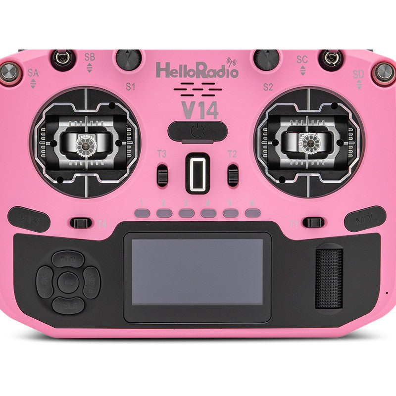 V14 MAX R9 OLED 2,4GHz ELRS LBT Radio (Multimode - M2) - Black/Pink