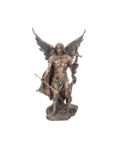 Bronzed Archangel Raphael Religious Warrior 35cm