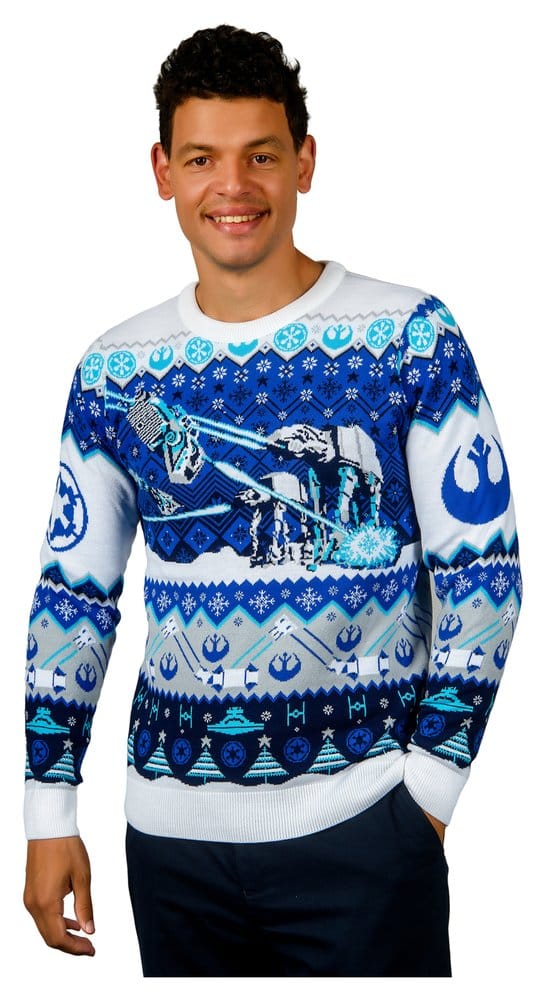 Star Wars Christmas Sweater AT-AT Assault Size XL