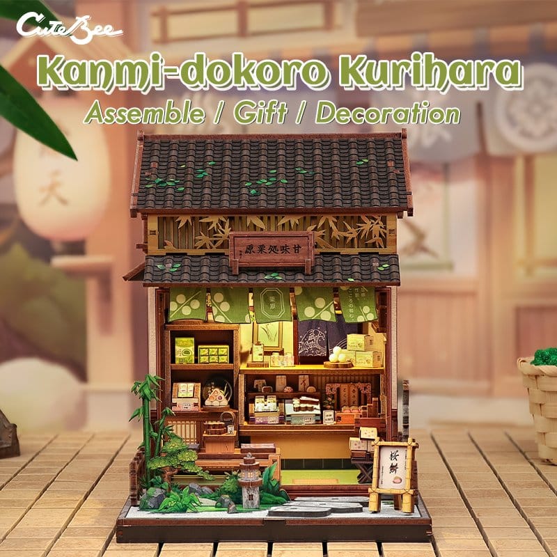 Miniature House Model Kit Kanmi-dokoro Kurihara 19 x 15 cm