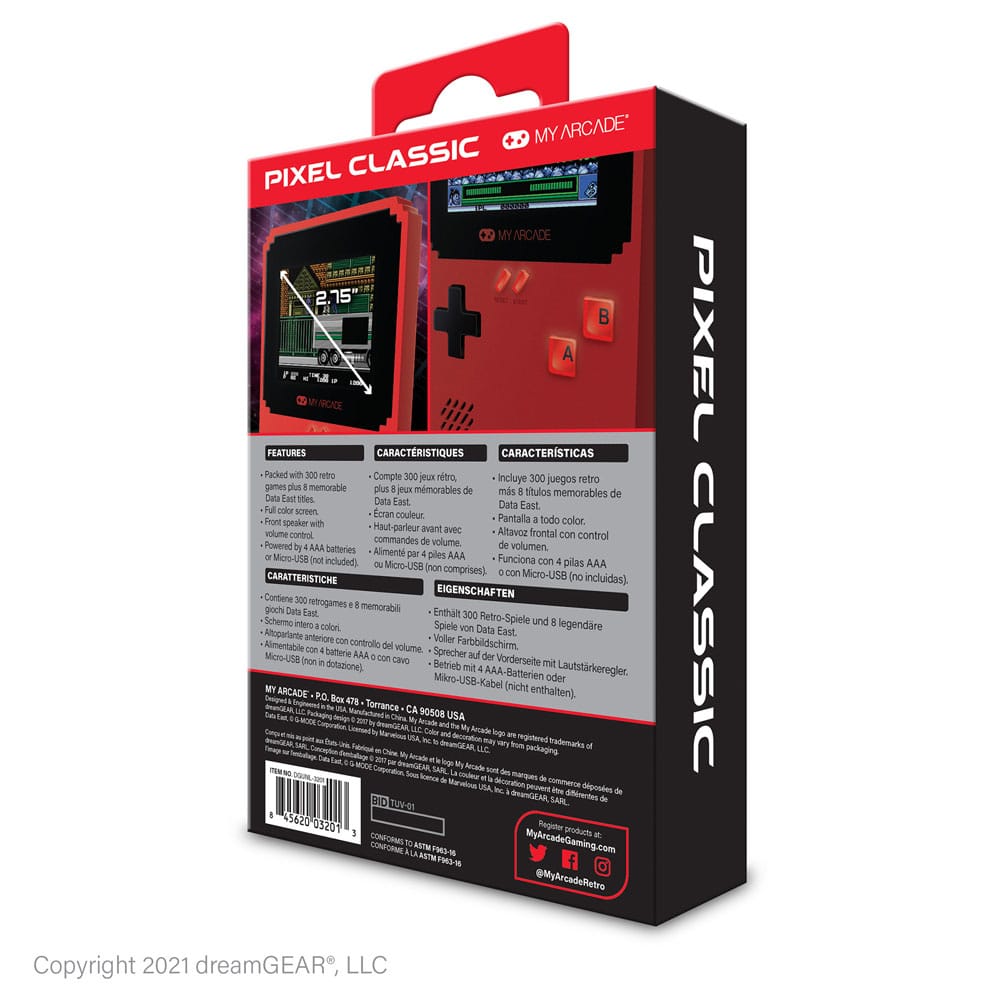 My Arcade Portable Gaming System Pixel Classic
