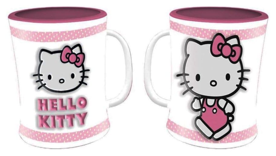Hello Kitty Mug Pink Emboss