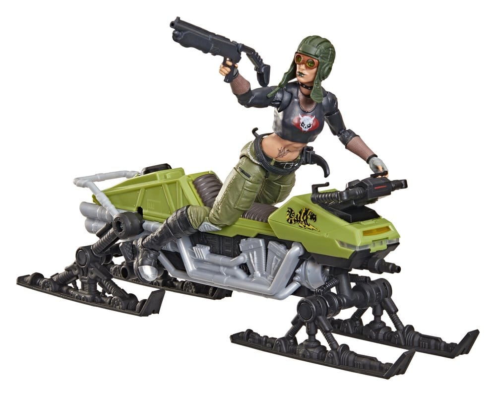 G.I. Joe Classified Series Action Figure and Vehicle Set #194 Zanya and Dreadnok Chameleon (Swamp Skier) 15 cm