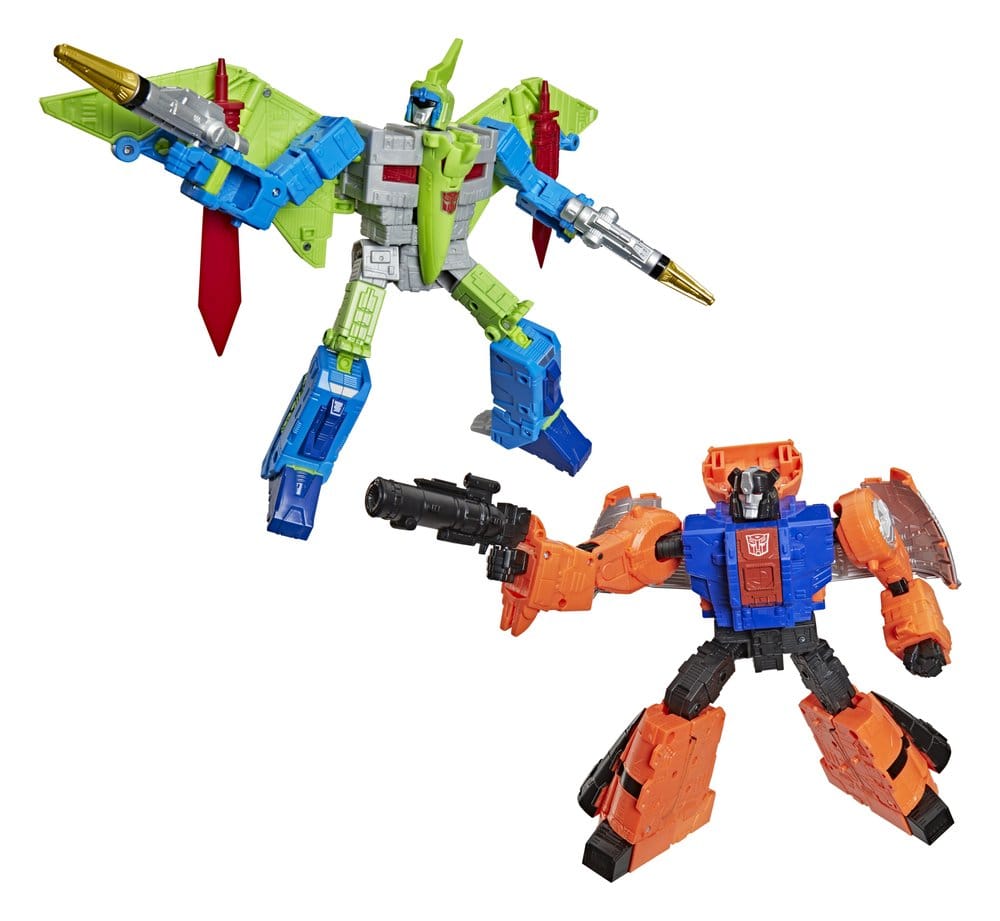 Transformers Age of the Primes Leader Class Action Figure 2-Pack G2 G2 Dinobot Swoop & G2 Dinobot Sludge 19 cm