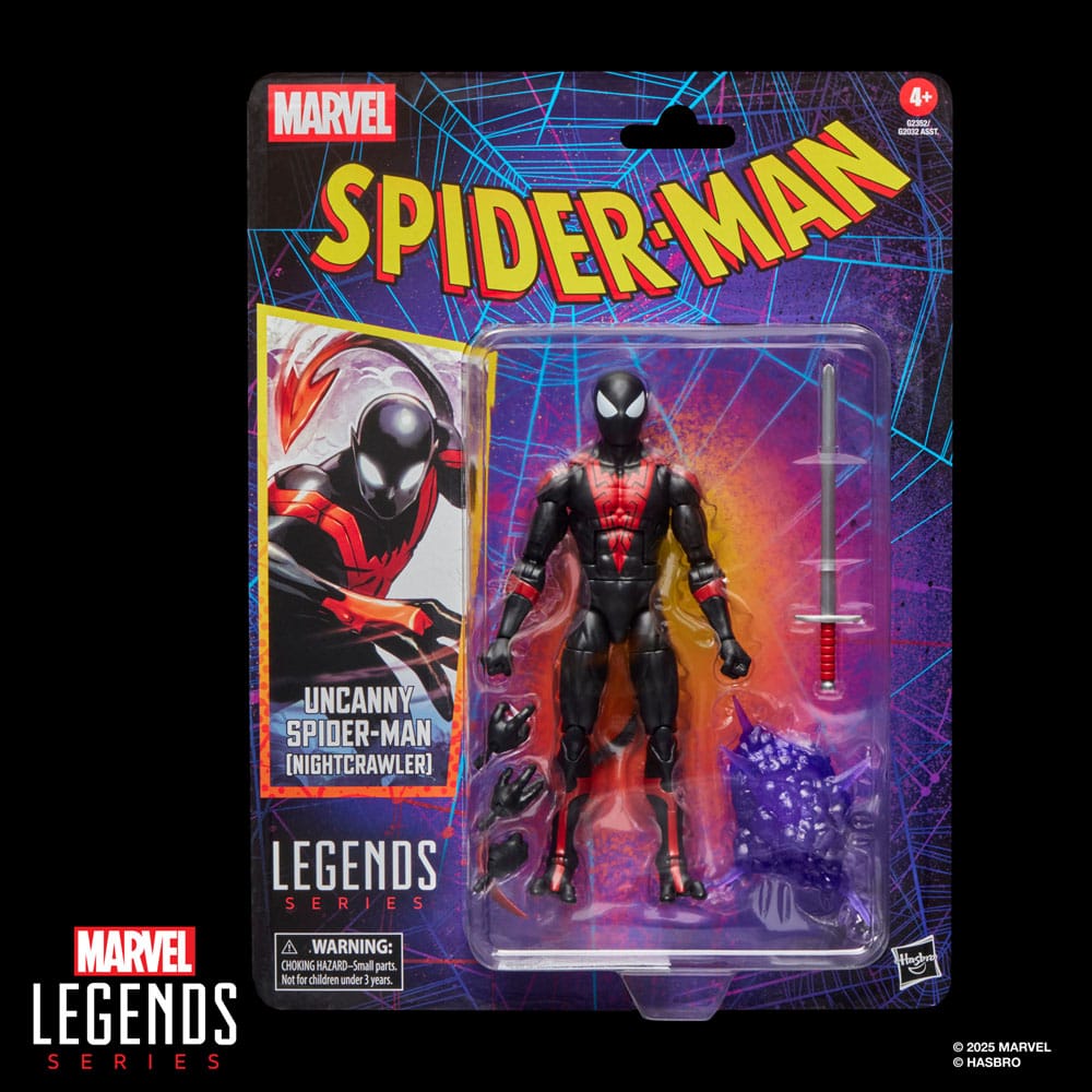 Spider-Man Marvel Legends Retro Action Figure Uncanny Spider-Man (Nightcrawler) 15 cm