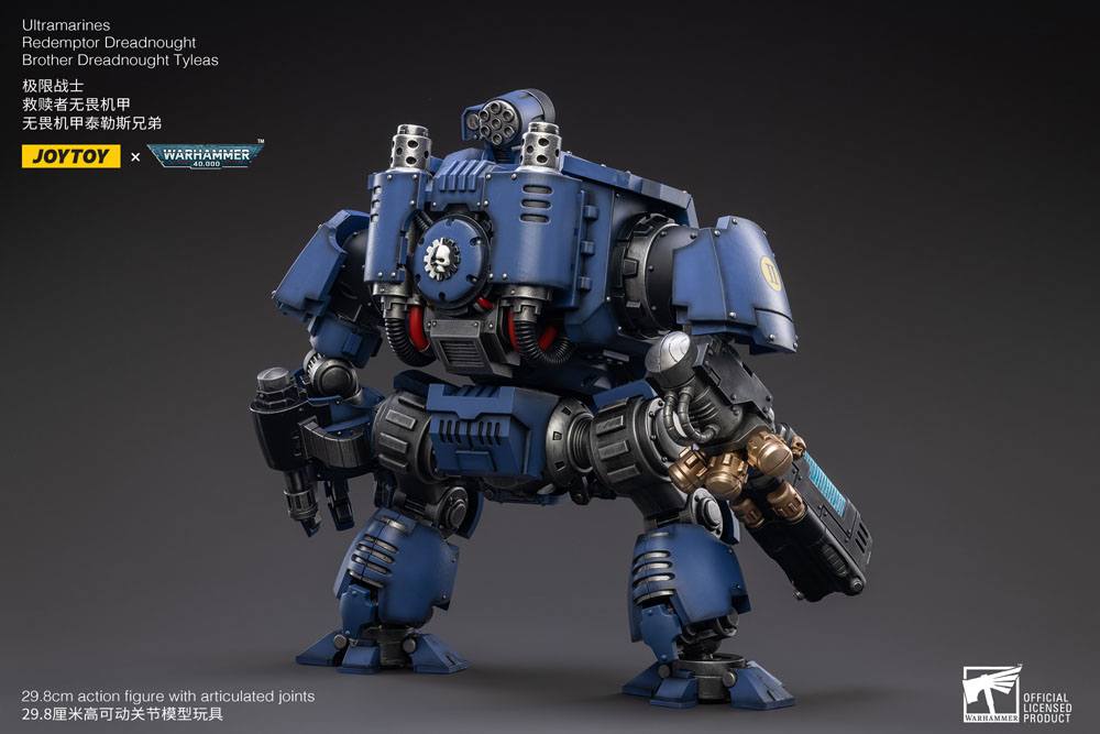 Warhammer 40,000 Action Figure 1/18 Ultramarines Redemptor Dreadnought Brother Dreadnought Tyleas 30 cm Reproduction