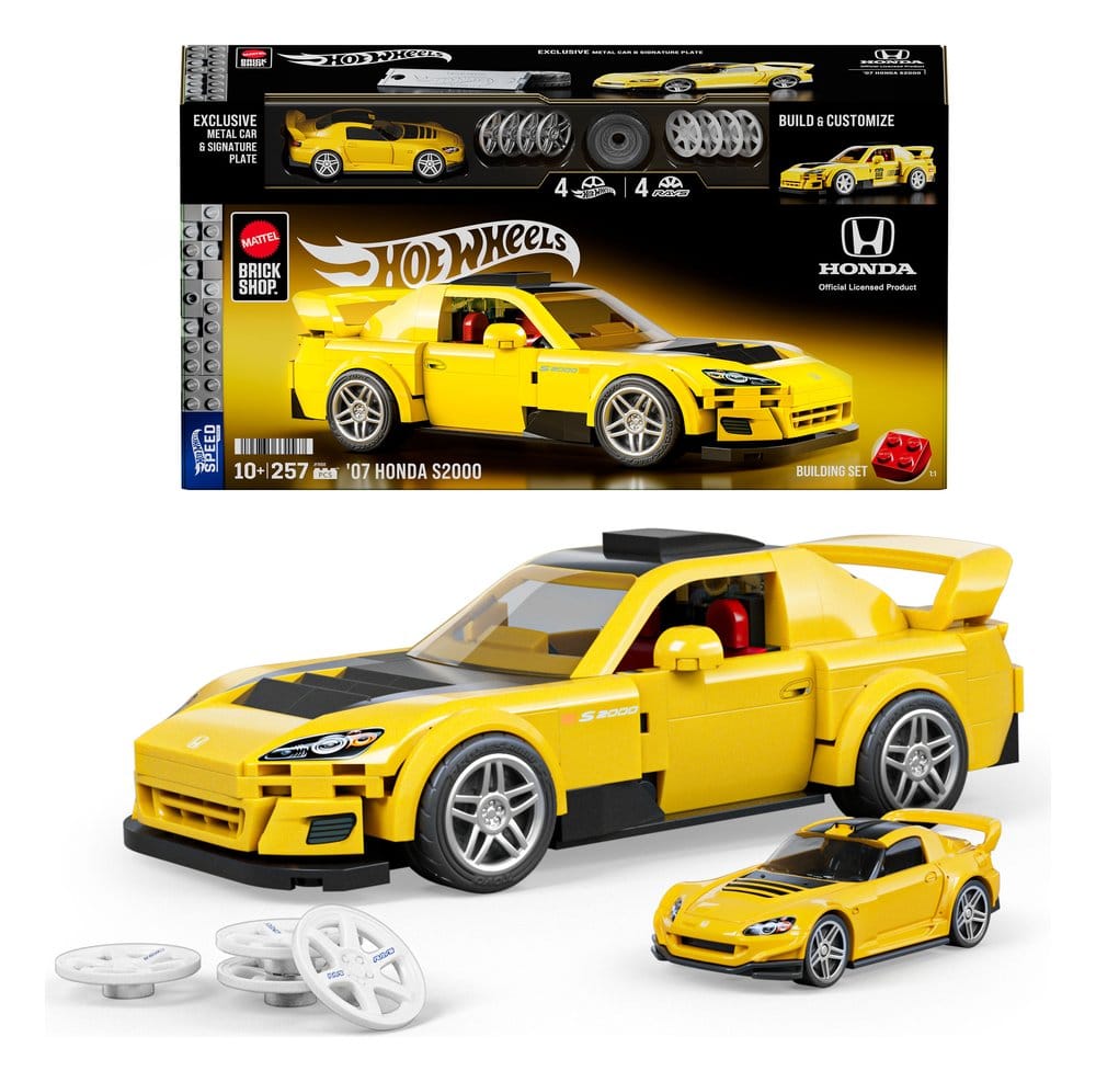 Hot Wheels Speed Series Mattel Brick Shop Building Set 1/32 '07 Honda S2000