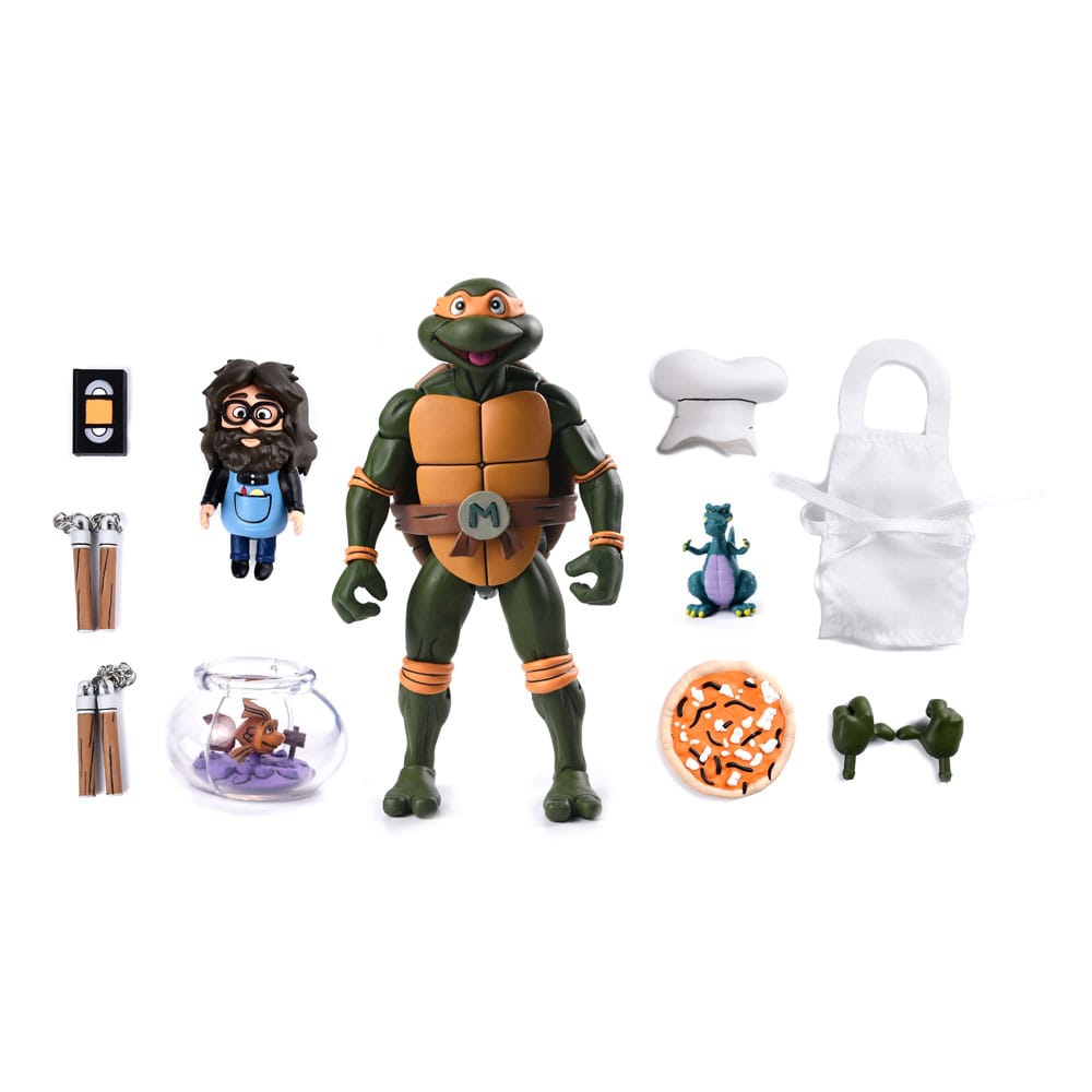 Teenage Mutant Ninja Turtles (1987 Cartoon) Action Figure Ultimate Michelangelo (VHS) 18 cm