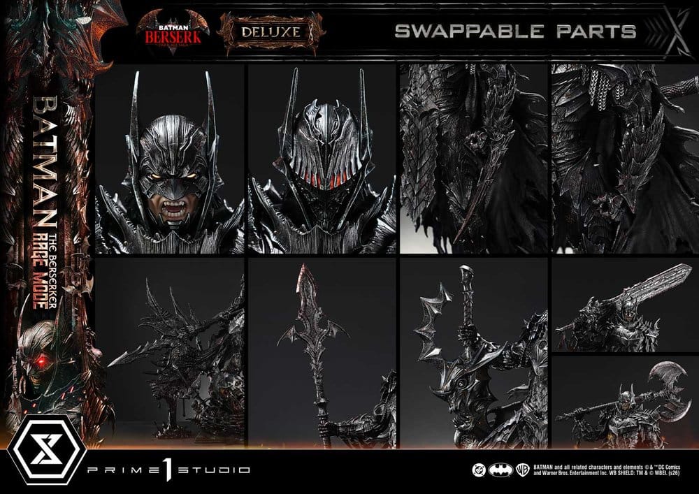 DC Comics Ultimate Premium Masterline Series Statue 1/4 Batman (Comics) Batman: The Berserker Rage Mode Deluxe Version 93 cm