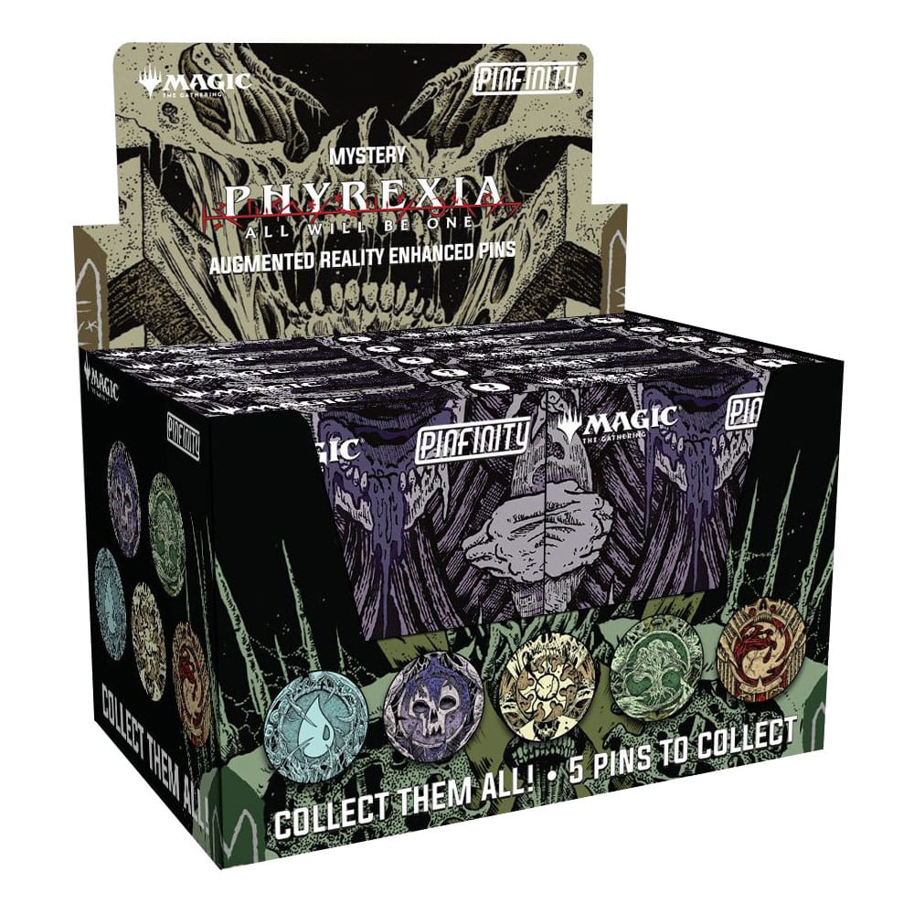 Magic: The Gathering Pins Blind Box Mystery Phyrexia Infected Lands Assortment (10)