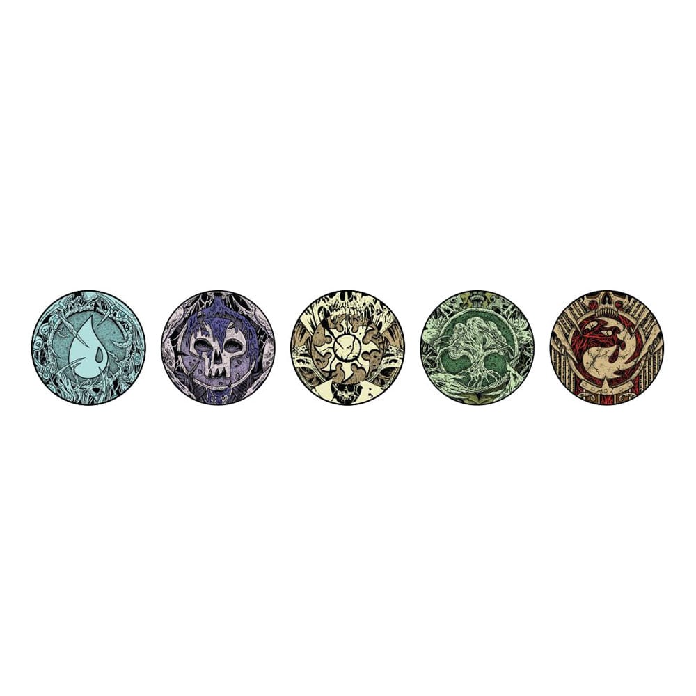 Magic: The Gathering Pins Blind Box Mystery Phyrexia Infected Lands Assortment (10)