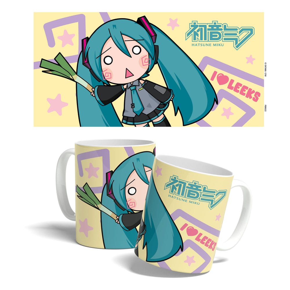 Hatsune Miku Mug Miku Chibi Leek Girl 325 ml