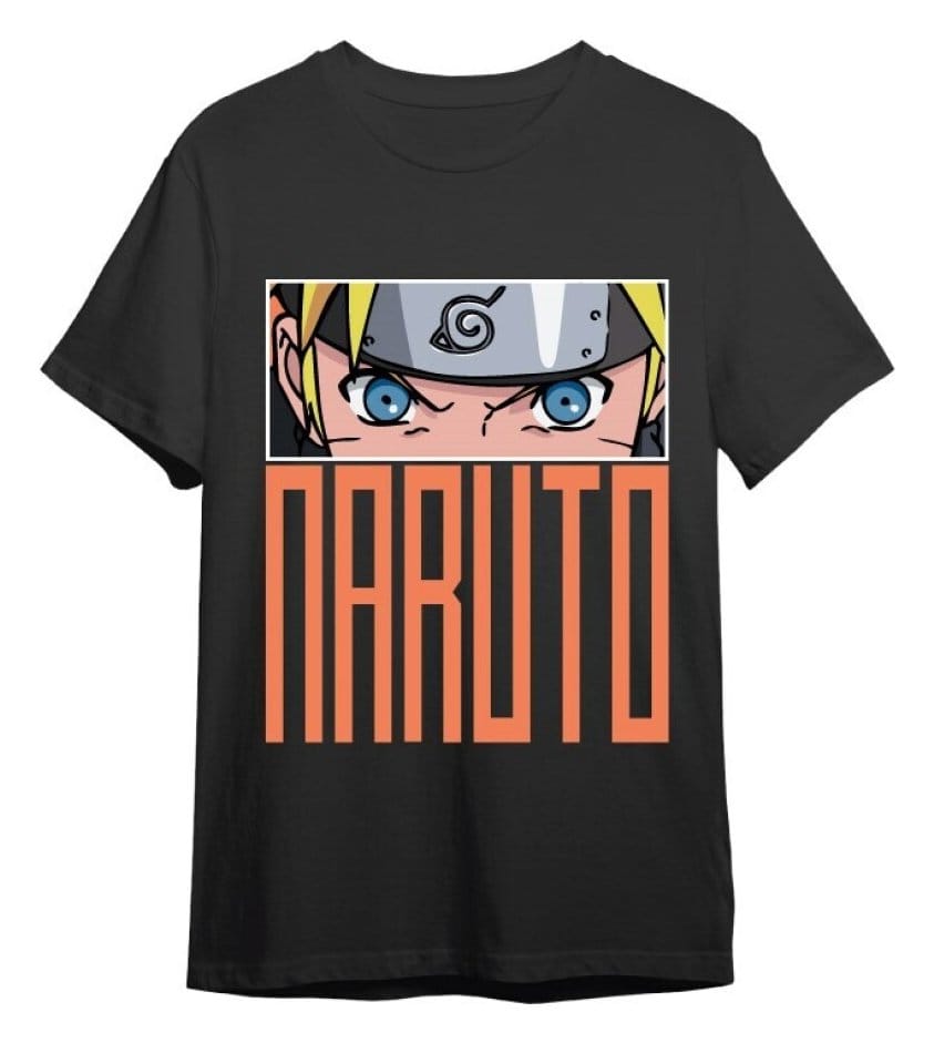 Naruto T-Shirt Naruto Eyes Black Size XXL
